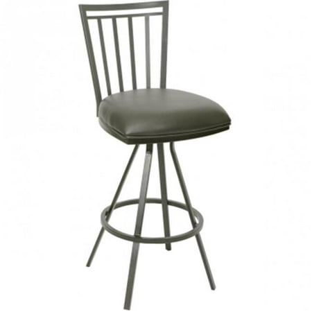 Auburn Metal - Aidan Transitional Barstool In Coffee and Auburn Bay Metal - 30 in.
