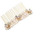 thumbnail image 3 of EeaseCA Bridal Hair Comb Rhinestone Hair Comb Wedding Hair Accessory Crystal Hair Side Comb, 3 of 8