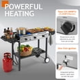 thumbnail image 4 of Ktaxon 3 Burner Propane Stove Gas Cooker with Auto Ignition,Side Shelf,225,000 BTU for Outdoor Cooking, 4 of 9