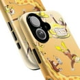 thumbnail image 2 of Curious Monkey Birthday Adventure Phone Case, Fun Safari Party Design with Giraffe & Cake for iPhone 16 15 14 13 12 11 Pro Max Mini, 2 of 6