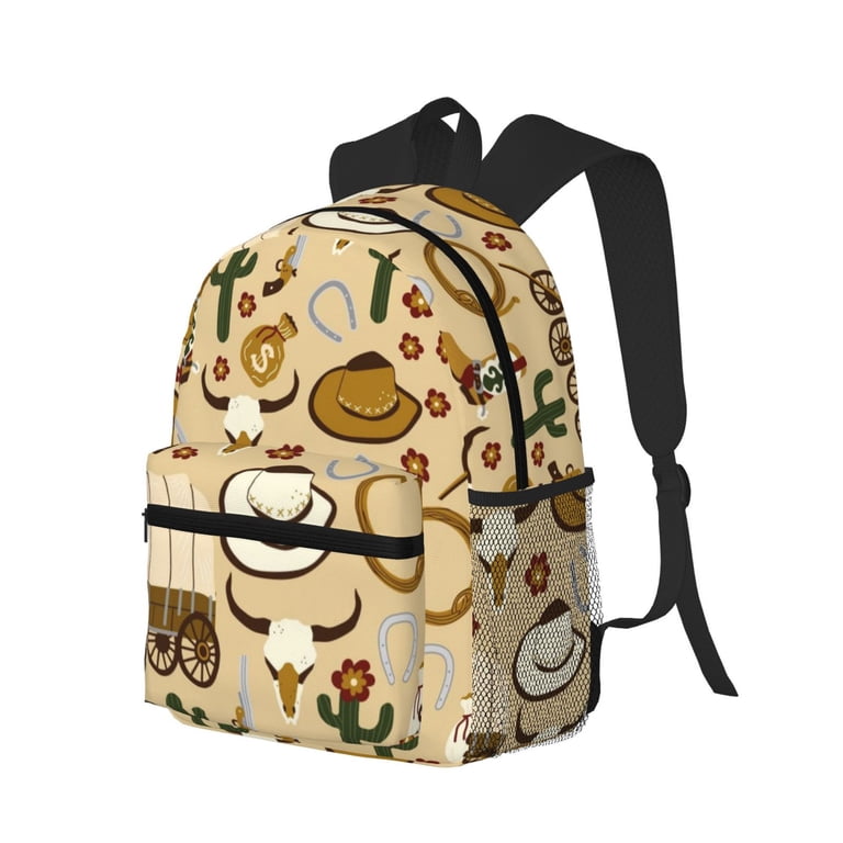 WILD WILD WEST LARGE BACKPACK Balery Wild West Western Vintage Canvas Backpack for Men and  main image 3