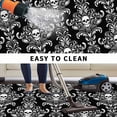 thumbnail image 5 of Horrible Skull Outdoor Rug for Patio/Deck/Porch, Non-Slip Large Area Rug 6 x 9 Ft, Halloween Black Flowers Skeleton Indoor Outdoor Rugs Washable Area Rugs, Reversible Camping Rug Carpet Runner, 5 of 8