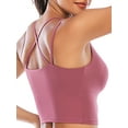 thumbnail image 6 of FUTATA Women's Sports Bra with Removable Padded Push Up Sports Bra Tube Bra Tops Fitness Workout Running Shirts Yoga Bras Camisole Crop, 6 of 7