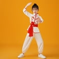 thumbnail image 2 of Byoo Tween Boys' Kung Fu Uniform Set Dragon Embroidery Shirt Pants Chinese Martial Arts Training Suit Soft Clothing Set, 2 of 3