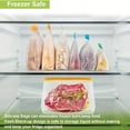 thumbnail image 4 of HLONK 3/8/10/12 Pack Reusable Gallon Freezer Bags Dishwasher Safe  BPA Free Reusable 1 Gallon Bags Silicone  Leakproof Reusable Storage Bags For Marinate Meats  Cereal  Vegetables  Home O, 4 of 7