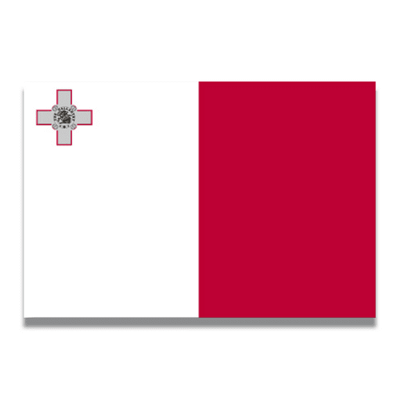 Magnet Me Up Malta Maltese Flag Vinyl Automotive Magnet Decal, 4x6 Inches
