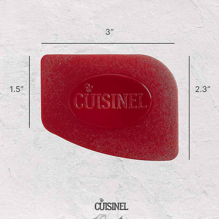 Cuisinel 12” Cast Iron Skillet with Silicone Handle Holder and Pan Scraper