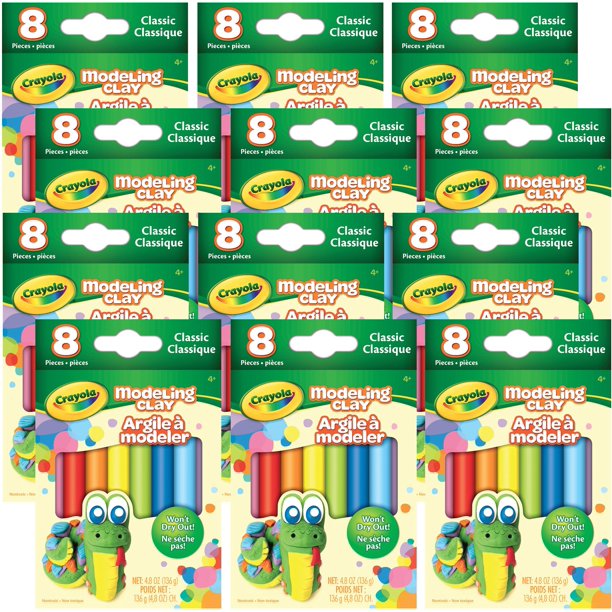 Crayola Modeling Clay .6oz 8 Count, Multipack Of 12