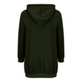 thumbnail image 6 of Wangmeiwg Women's Sweatshirts Women's Jacket Winter Warm Zip Up Hooded Long Coat Casual Streetwear Outerwear and Cold Temperatures Army Green XL, 6 of 6