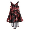 thumbnail image 2 of Vestido Formal de Princesa Niñas Bordados Florales Sin Mangas Regalo Boda Fiestas Cumpleaños rojo SOLEDAD Vestido formal de las muchachas, 2 of 10