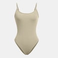 thumbnail image 6 of Matching Sets Women Clothing Summer Shorts Suit Ribbed Crew Neck Vacation Outfits,Beige,M, 6 of 9