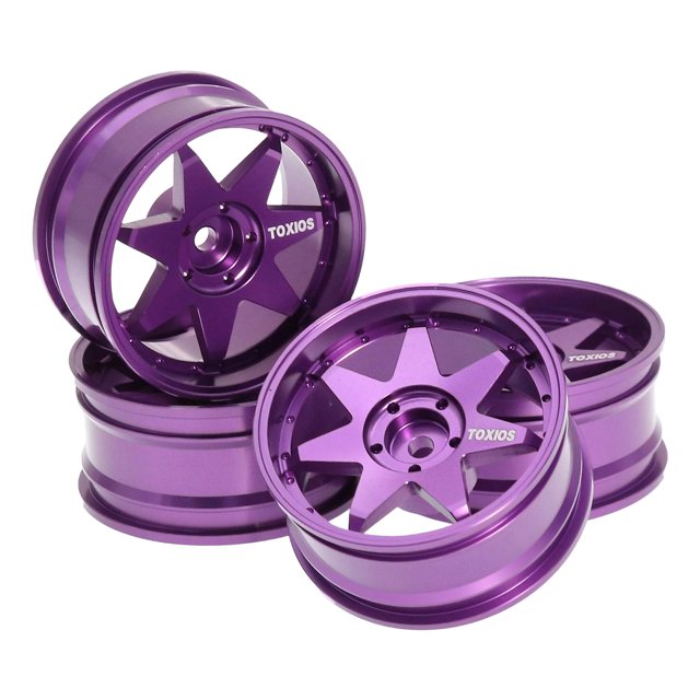 Bunblic 1:10 Scale RC Car Wheel Rims Xy01 Remote Control Vehicles Parts Modification High Performance Replacement RC Toys Accessories Purple