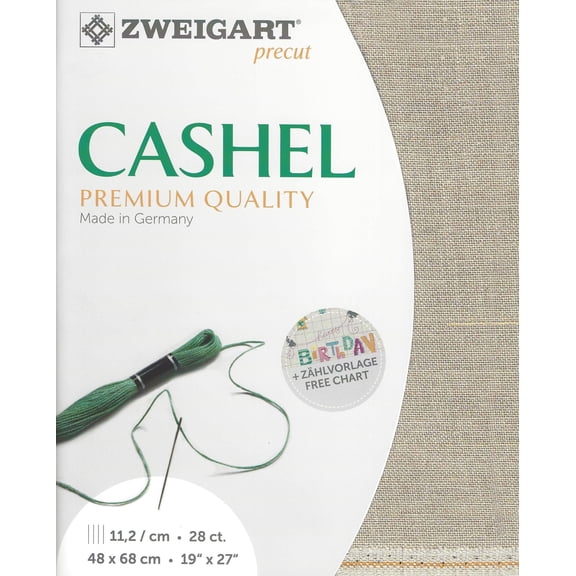Precut Zweigart Cashel 28 count Raw Linen 3281/53