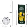 thumbnail image 5 of 20oz Football City Classic Stainless Steel Tumbler with Lid and Straw for Football Fans Gifts Football Skinny Travel Mug Tumbler Cup for Men Women Keeps Drinks Cold & Hot, 5 of 6