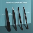 thumbnail image 6 of Nail Grooming Kit,Cutter Ear Pick Art Tools Set Kit Mani Set Set Tools Toe Mani Set Pedi Nail Tools Set With Ear Pick Kit 16pcs/set Nail Ajcoflt Simbae Grey, 6 of 6