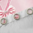 thumbnail image 4 of jejeloiu Personalized Gifts Diamond Blackout Curtains Set of 2 (52x84 Each),Bowtie Letter K Window Curtains,Pink Sequin Print Curtains and Drapes For Children,Lightweight Room Decoration, 4 of 6