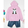 thumbnail image 3 of Cute Little Panda Hoodie Juniors -Image by Shutterstock,  Small, 3 of 4