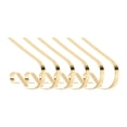 thumbnail image 3 of 6 piezas de soportes para medias navideñas, decoración navideña, soportes para medias navideñas sin daños para repisa de chimenea para el hogar, Oro, 3 of 8