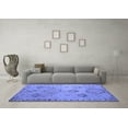 thumbnail image 3 of Ahgly Company Machine Washable Indoor Rectangle Persian Blue Traditional Area Rugs, 4' x 6', 3 of 4