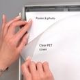thumbnail image 4 of M&T Displays Opti Snap Poster Frame 22x28 Silver Aluminum Photo Picture Sign Holder (3 pack), 4 of 8