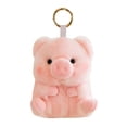 thumbnail image 1 of Muñecas Panda de 13 cm, decoración adornada, muñecos de conejito de peluche para recuerdo (cerdo rosa) Ehuebsd libre de BPA, 1 of 6