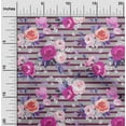 thumbnail image 1 of oneOone Cotton Cambric Pink Fabric Stripe & Rose Floral Sewing Craft Projects Fabric Prints By Yard 42 Inch Wide, 1 of 4