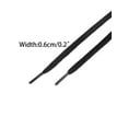 thumbnail image 2 of INSPIRE CHIC Unisex Waxed Cotton Athletic Shoelaces Flat Shoe Laces for Sneakers 1 Pair Black 60cm/23.62", 2 of 4