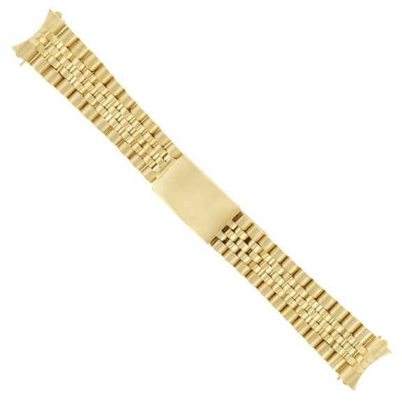 19MM JUBILEE WATCH BAND FOR 34MM ROLEX DATE 1503 1550 15037 15203 15223 GOLD