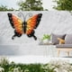thumbnail image 3 of Colgante Inspirador Mariposa Decoración de pared Decoración artesanal creativa Multicolor Hecho a mano Mariposas simuladas 3D para jardín Hogar Patio naranja negro Sunnimix Obra de arte para colgar en la pared, 3 of 8