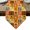 Orange, variant on Thanksgiving Table Runner Linen Burlap Table Runner 72 Inches Long Fall Farmhouse Pumpkin Maple Leaf Patchwork Dresser Scarves for Kitchen Island Coffee Dining Room Party Holiday Decoration 13"x72"