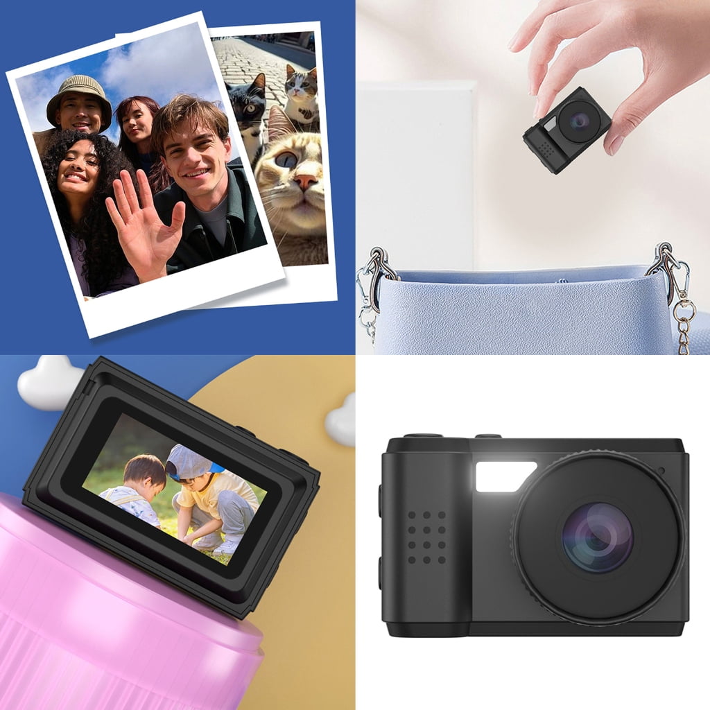 NEXAVKPR Mini Camera with Screen 1080P Sport Portable Small Camcorder Video Recorders Support Card USB Camera Indoor