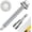 White, variant on 100 count #10 x 1-1/2 Hex  Self-Drilling Sheet Metal Roofing Screws with EPDM Washer, Zinc Plated Steel  Screw, Sheet Metal Roof Screws with Hex Socket