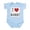 Sky Blue, variant on CafePress - I Heart Mammy Infant Bodysuit - Baby Light Bodysuit, Size Newborn - 24 Months