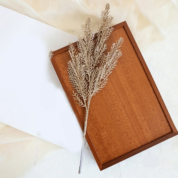 Palillos para Árbol de Navidad, 16,5 Pulgadas, Agujas de Pino Artificiales, Ramas, Tallos de Pino Falsos, Palillos para Árbol de Navidad, Arreglos Navideños, Manualidades, Guirnaldas, Decoración Del
