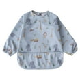 thumbnail image 1 of MIASHUI Baby Long Sleeve Bib Cartoon Print Toddlers Soft Bib Outfit, 1 of 3