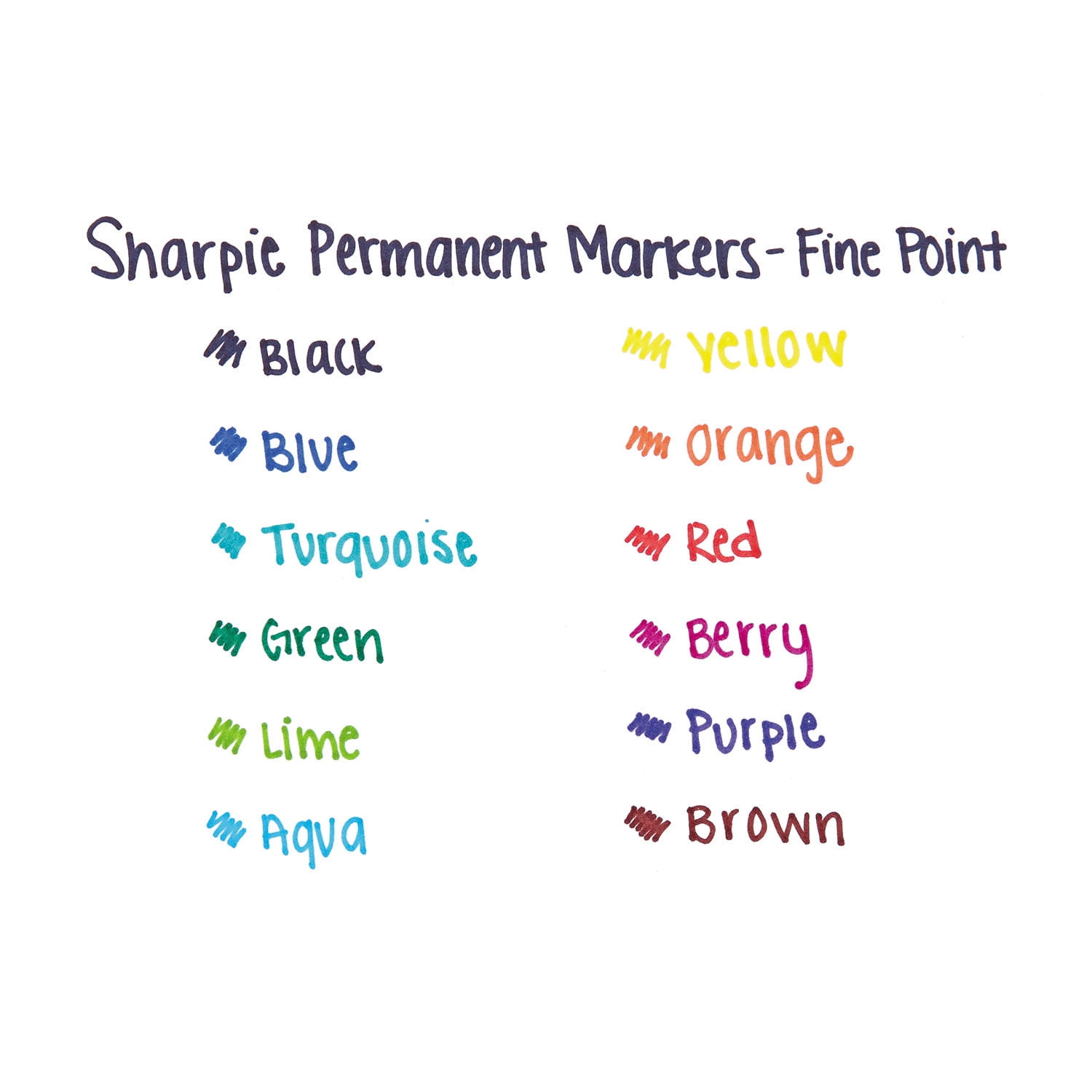 Sharpie Fine Point Permanent Marker Assorted Color 12 Pack – King  Stationary Inc