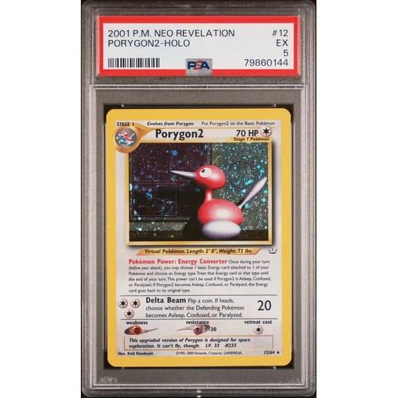 2001 Pokemon Neo Revelation Holo Porygon2 #12 PSA 5