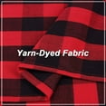 thumbnail image 4 of Plaid Valances Curtain, Rod Pocket Thicken Yarn Dyed Buffalo Check Gingham Curtains Valance, 4 of 6
