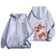 thumbnail image 4 of WILLBEST Sudadera Deportiva para Mujer Ladies' Christmas Printed Zipper Long Sleeved Pocket Adjuststring Casual Hooded Sweatshirt 2259 X-Grande, 4 of 8
