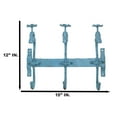 thumbnail image 2 of Cast Iron Vintage Rustic Blue Farmhouse Sink Faucet Spigot Triple Wall Hooks, 2 of 8