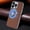 Brown, variant on ELEHOLD for iPhone 13 Leather Magnetic Case Compatible with Mag Safe All-inclusive Lens Protection Matte Metal Bumper Frame Slim Fit Lightweight Anti-Scratch Protective Case,Winered