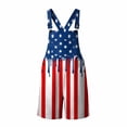 thumbnail image 6 of American Flag Overalls Men Shorts Loose Fit Festival Jumpsuits Patriotic Work Bibs Coveralls Casual Outdoor Summer Fourth of July Clothes, 6 of 7