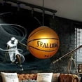 thumbnail image 3 of Candelabro de baloncesto Candelabro de habitación infantil Candelabro de personalidad creativo E27 Candelabro de techo de baloncesto y fútbol Sala de estar Comedor Dormitorio Iluminación cálida (sin, 3 of 5