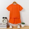 thumbnail image 4 of Coerni Toddler Baby Boys Short Sleeve Color Block Stripe Print T Shirt Tops Short Pants Outfits Kids Summer Clothes, 4 of 9