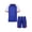 Blue, variant on HULIJA Boys' Basketball Outfits Soccer Jerseys Football Training Uniform Sports Shirts and Active Red S