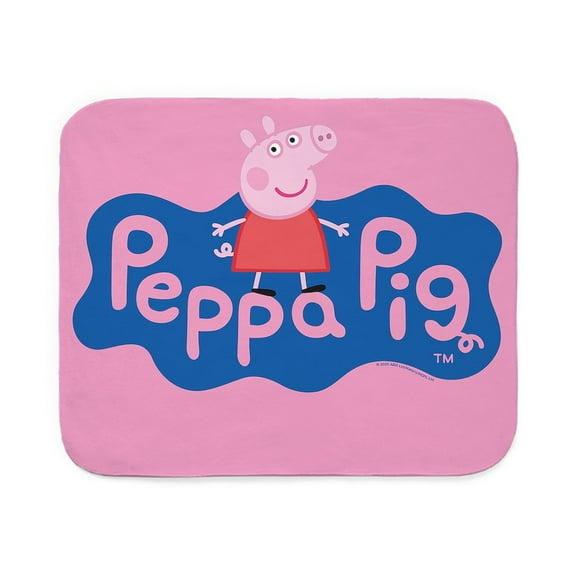 CafePress - Peppa Pig - Sherpa Fleece Throw Blanket 60" x 50"
