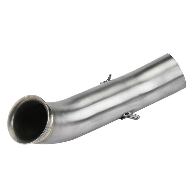 Tubo de conexión de escape, sistema de escape completo de motocicleta Tubo intermedio de escape para tubo de ventilación R Diseño elevado