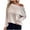 Beige, variant on Long Sleeve Shirts for Women Pullover Slanted Shoulder Breathable Outdoor Sports Active Elastic Athletic Gym Casual Tops