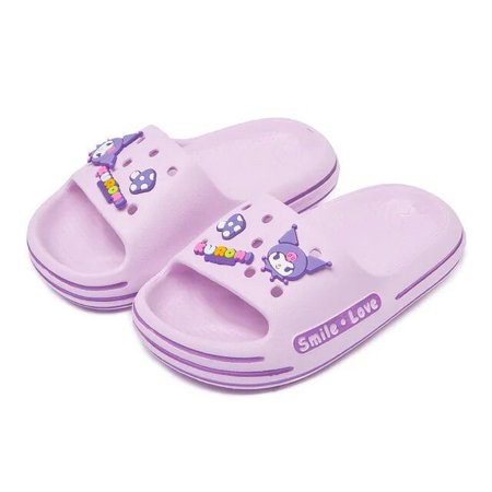 

Kawaii Sanrio Anime Slippers Cute Hello Kitty Cinnamoroll Kuromi Cartoon Summer Anti-Skid Slippers Originality Children Gifts