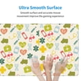 thumbnail image 6 of Disketp Gaming Mouse Pad Medical Icons Pattern Large Mouse Mat Long Extended Desk Pad Non-Slip Rubber Mice Pads Stitched Edges Thin Pad (11.8x31.5 Inch), 6 of 9